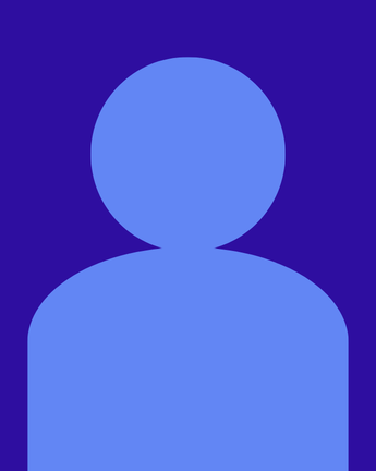 Light blue avatar on a dark blue background