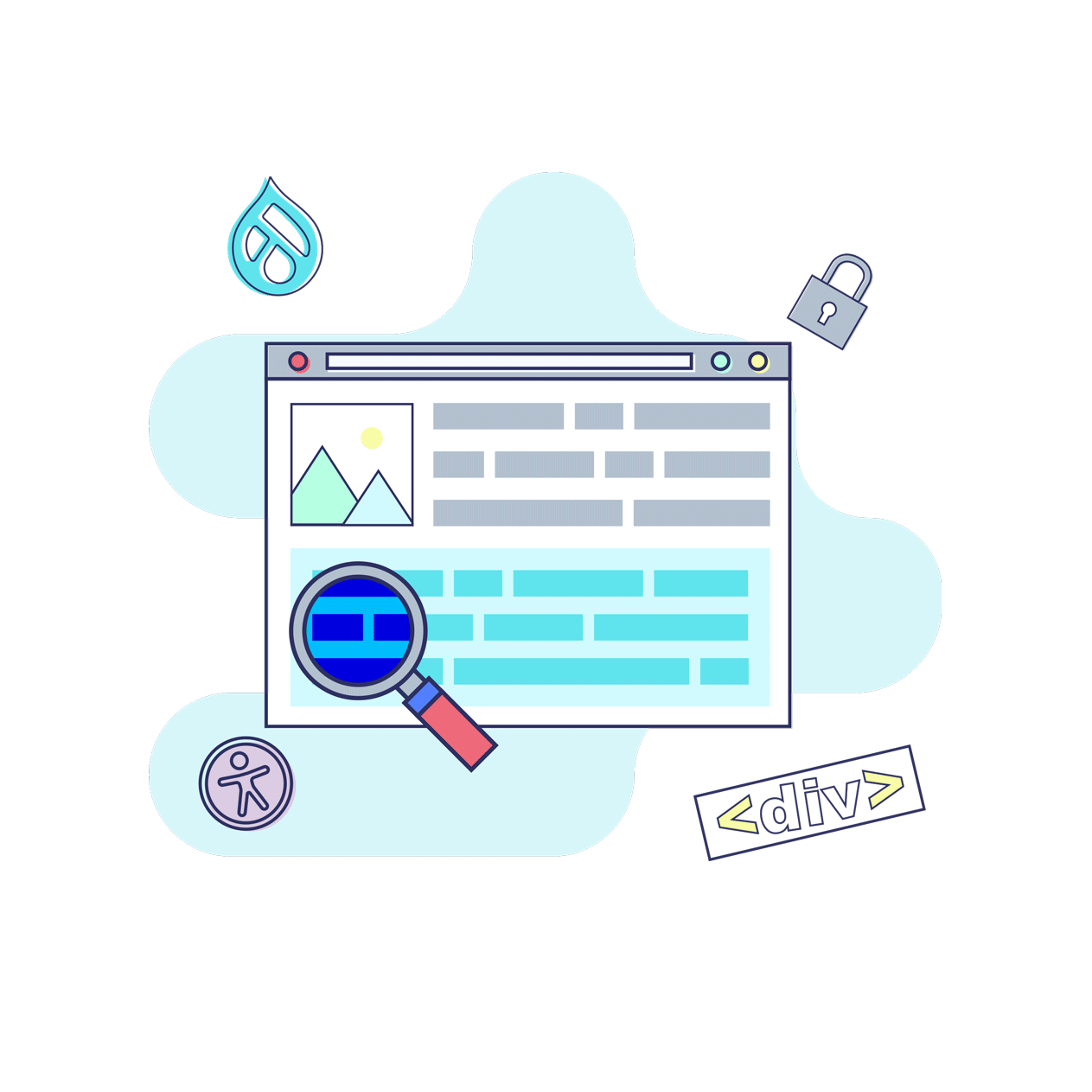 Graphic for Drupal Site Audit and Evaluation