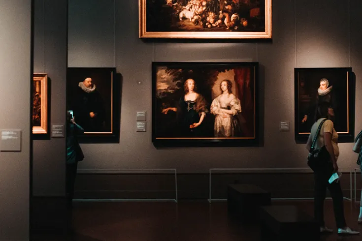 Photo of an art gallery