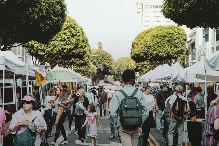 Photo of street market