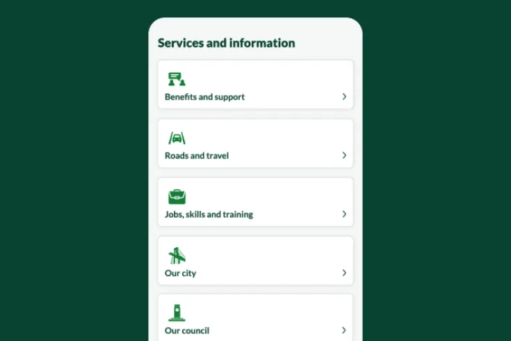 NCC mobile page view