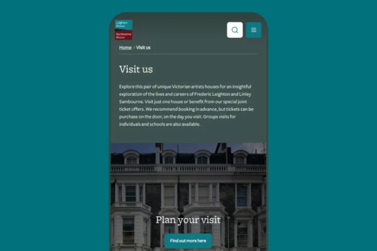 RBKC mobile page view