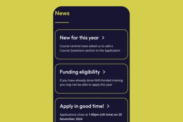 Clearing House mobile view