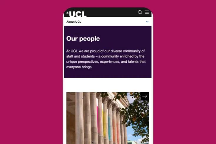 UCL mobile app view