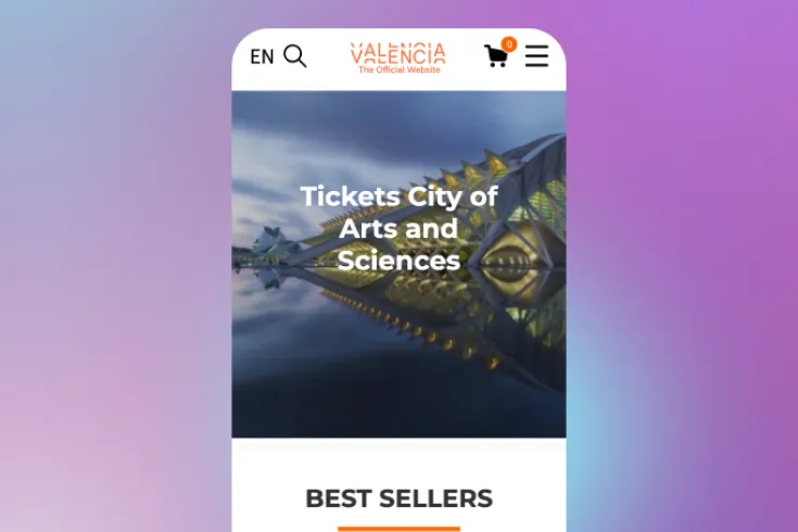 Visit Valencia mobile view