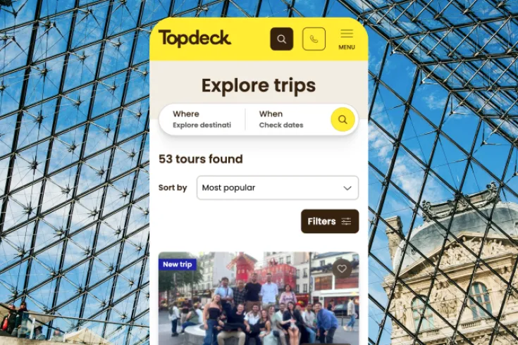 Topdeck mobile view