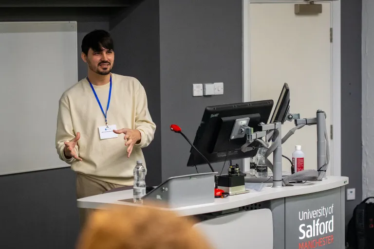 Emerson Jair speaking at the conference