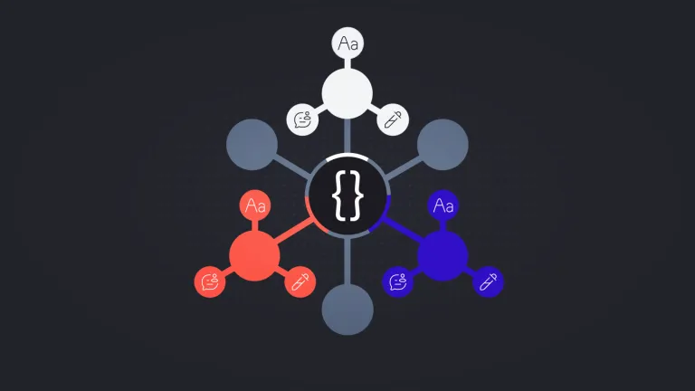 Interface illustration showing three colour-contrasting toolbars with icons for text, layout, editing, and comments, highlighting different visual themes or accessibility modes.
