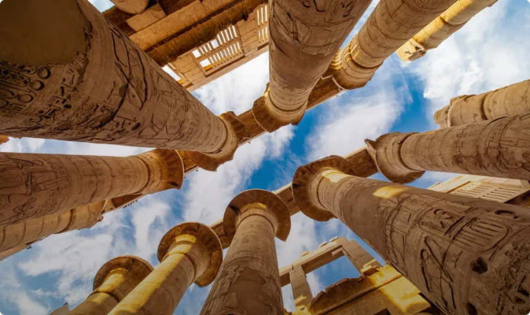 Abstract image of an ancient monument