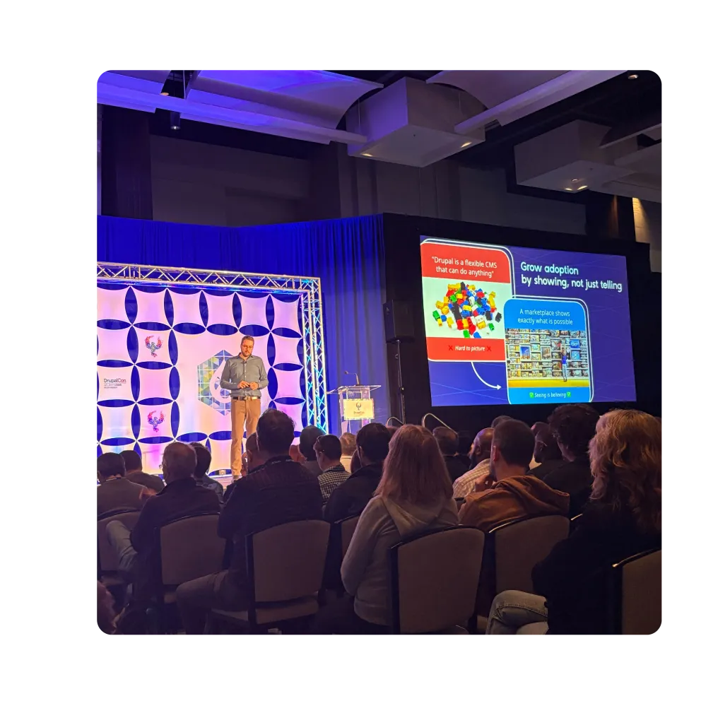 Dries speaking at Drupalcon Atlanta 