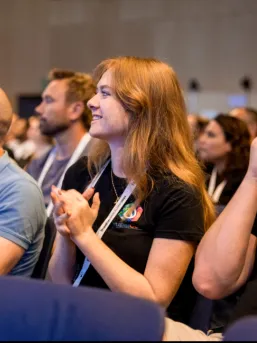 Hannah at DrupalCon