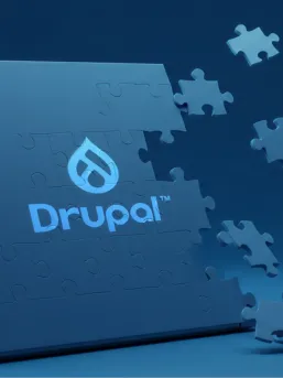 Drupal laptop jigsaw