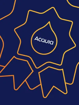 Acquia rosette illustration
