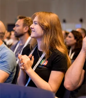 Hannah at DrupalCon