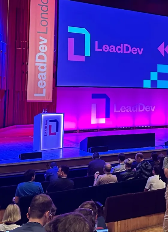 LeadDev presentation screen