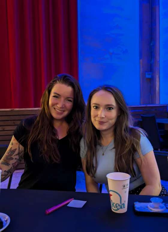 Alice and Sam at DrupalCon 