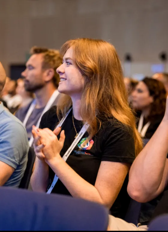 Hannah at DrupalCon