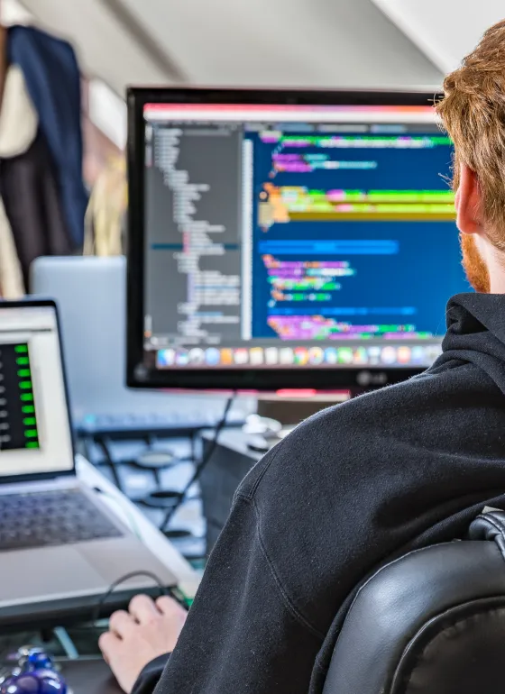 Developer working