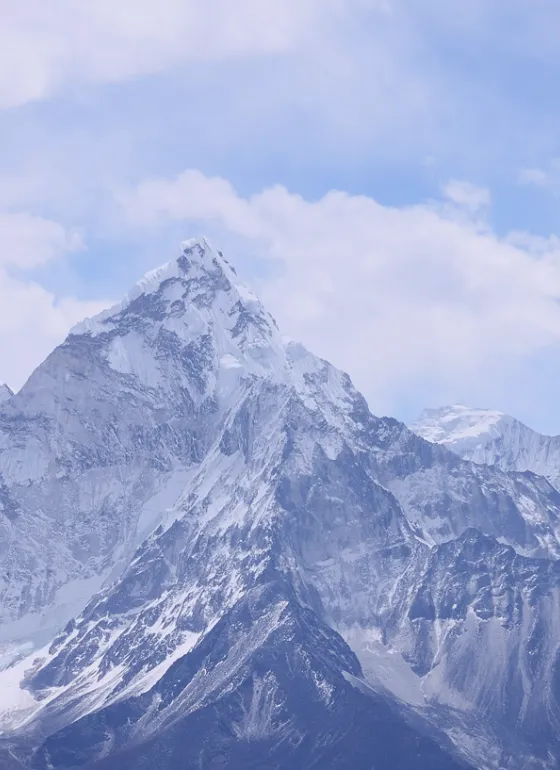 Image of mountains in the snow