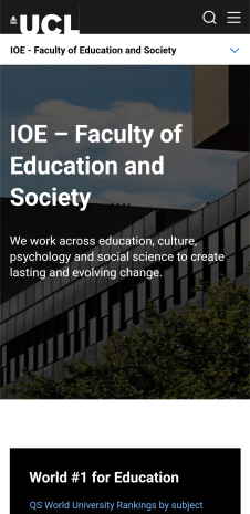 UCL Microsite Mobile Version