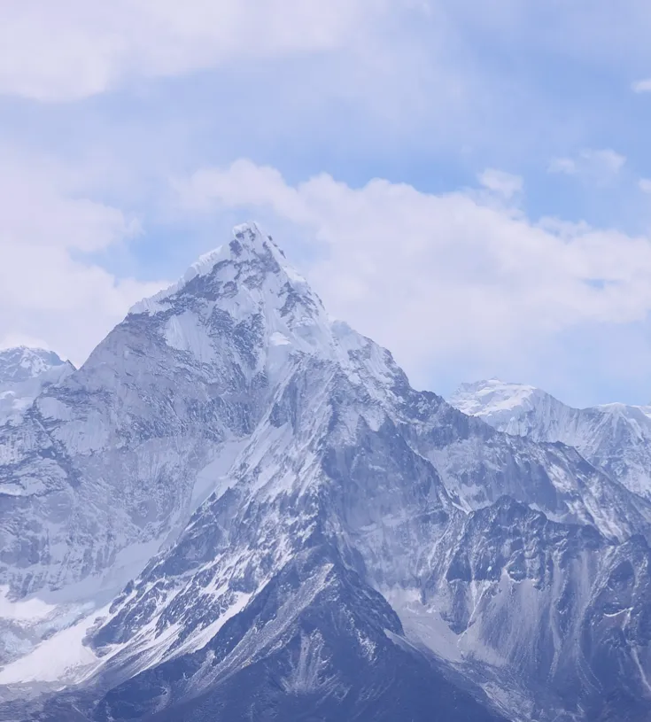 Image of mountains in the snow
