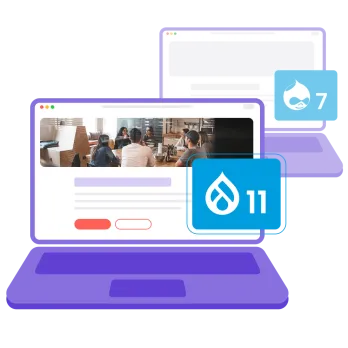 Drupal 7 to 11 Graphic