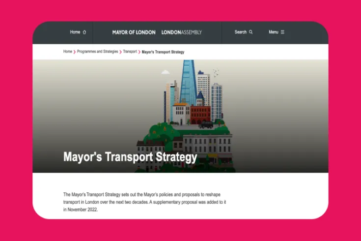 GLA website screen view